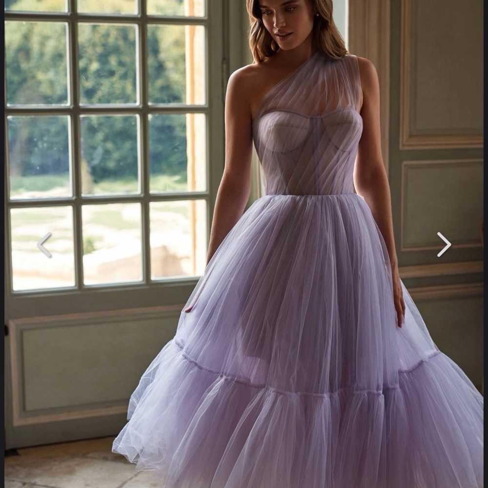 MillaNova Lavender One-Shoulder Dress